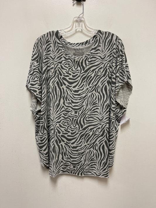 Grey Top Short Sleeve Anna & Ava, Size M