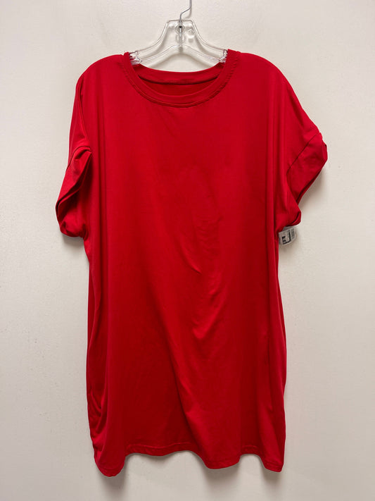 Red Dress Casual Short Shein, Size Xl