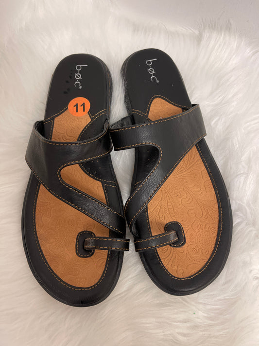 Black Sandals Flats Boc, Size 11