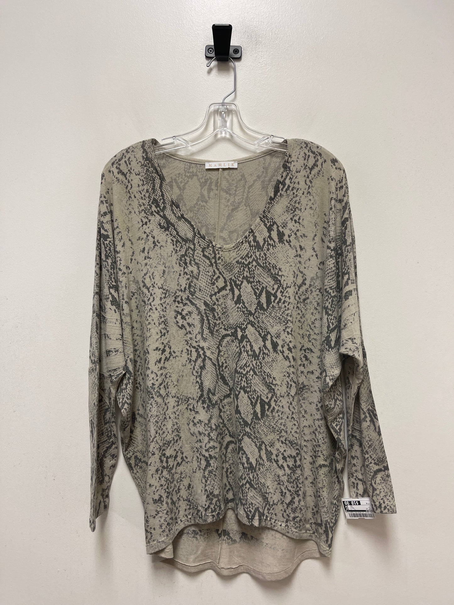 Tan Top Long Sleeve Karlie, Size M