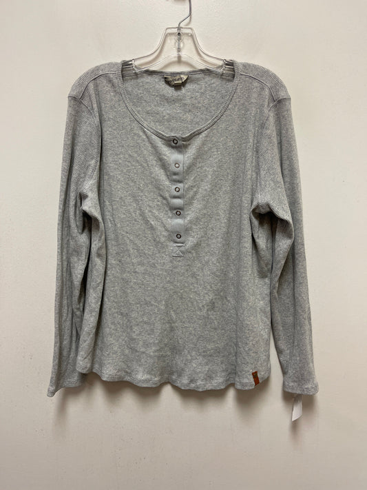 Grey Top Long Sleeve Frye And Co, Size Xl