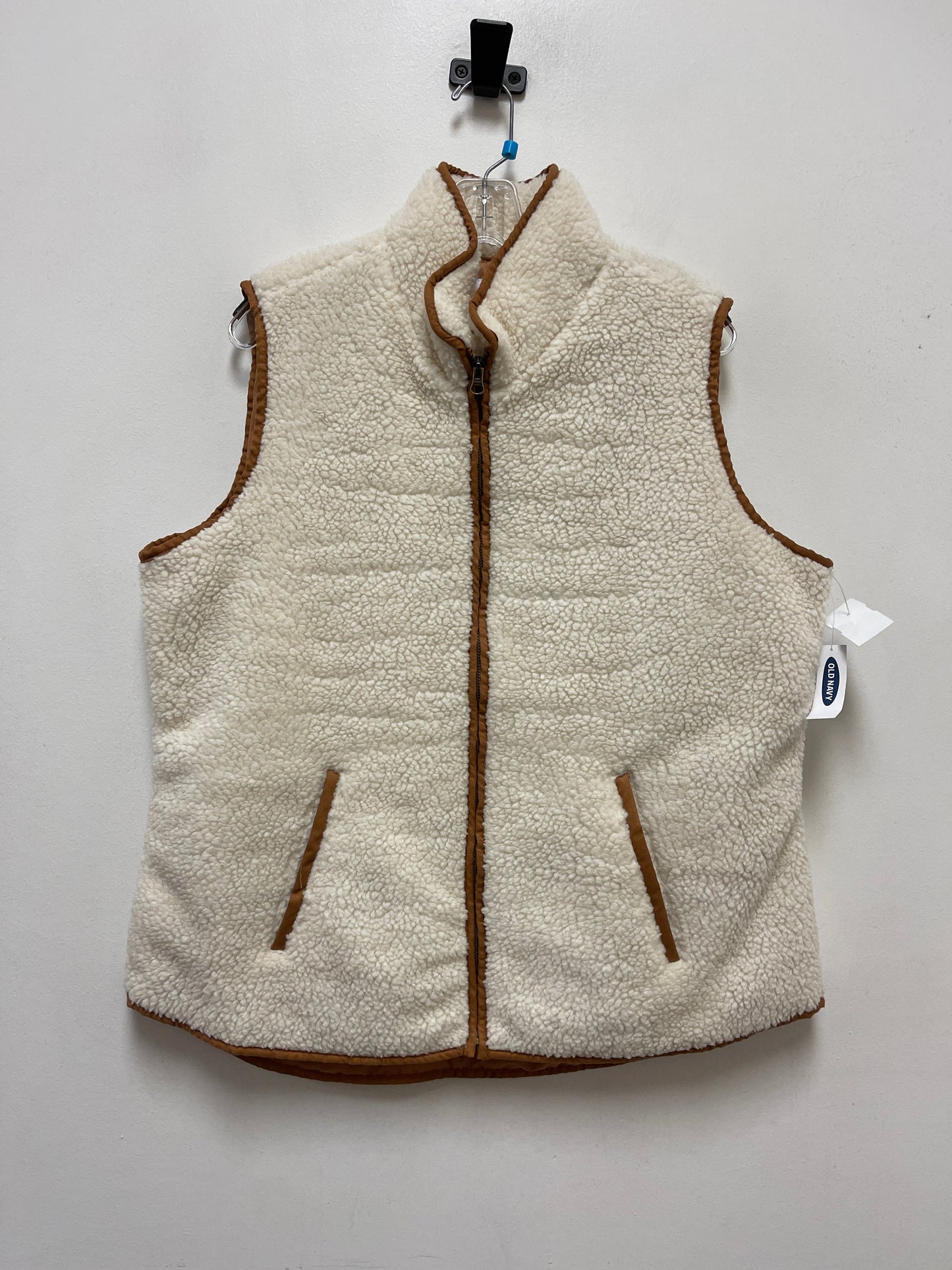 Vest Faux Fur & Sherpa By Old Navy In Cream, Size: Xl