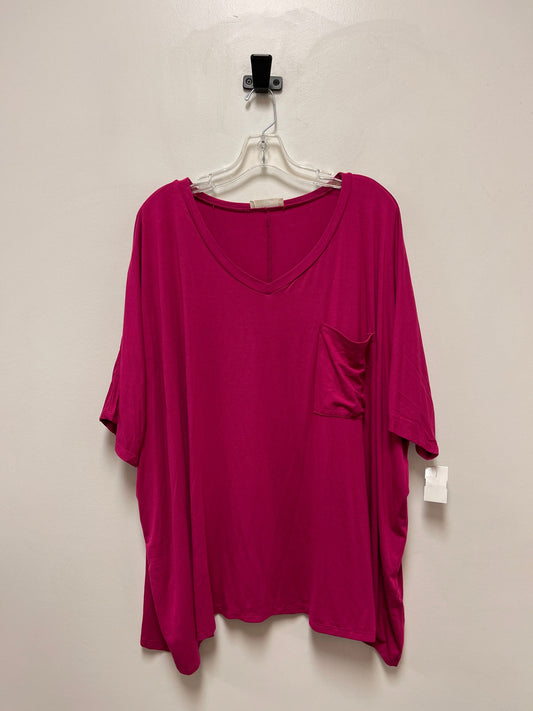 Pink Top Short Sleeve Zenana Outfitters, Size Xl