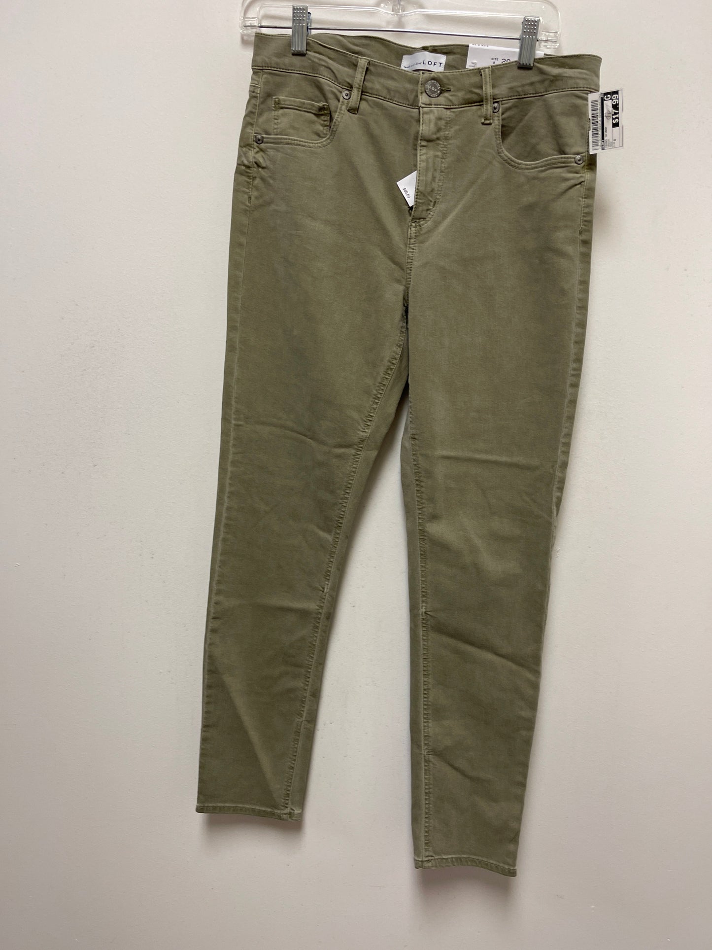 Green Jeans Skinny Loft, Size 6