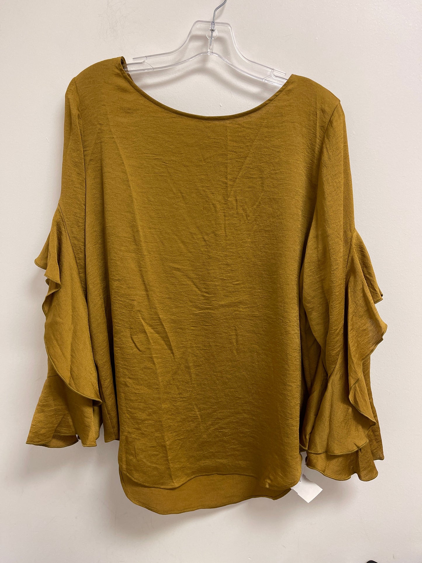 Yellow Top Long Sleeve Ann Taylor, Size L