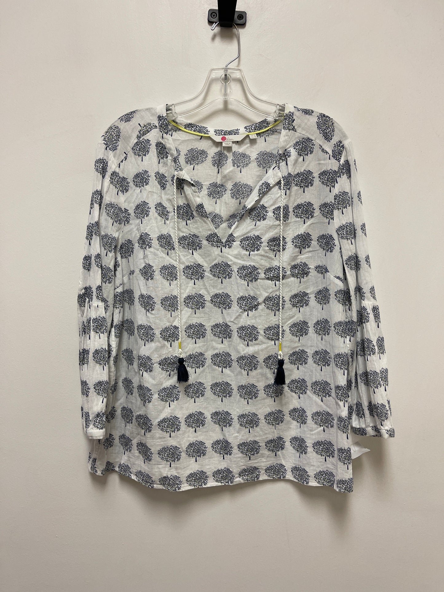 Navy Top Long Sleeve Boden, Size M
