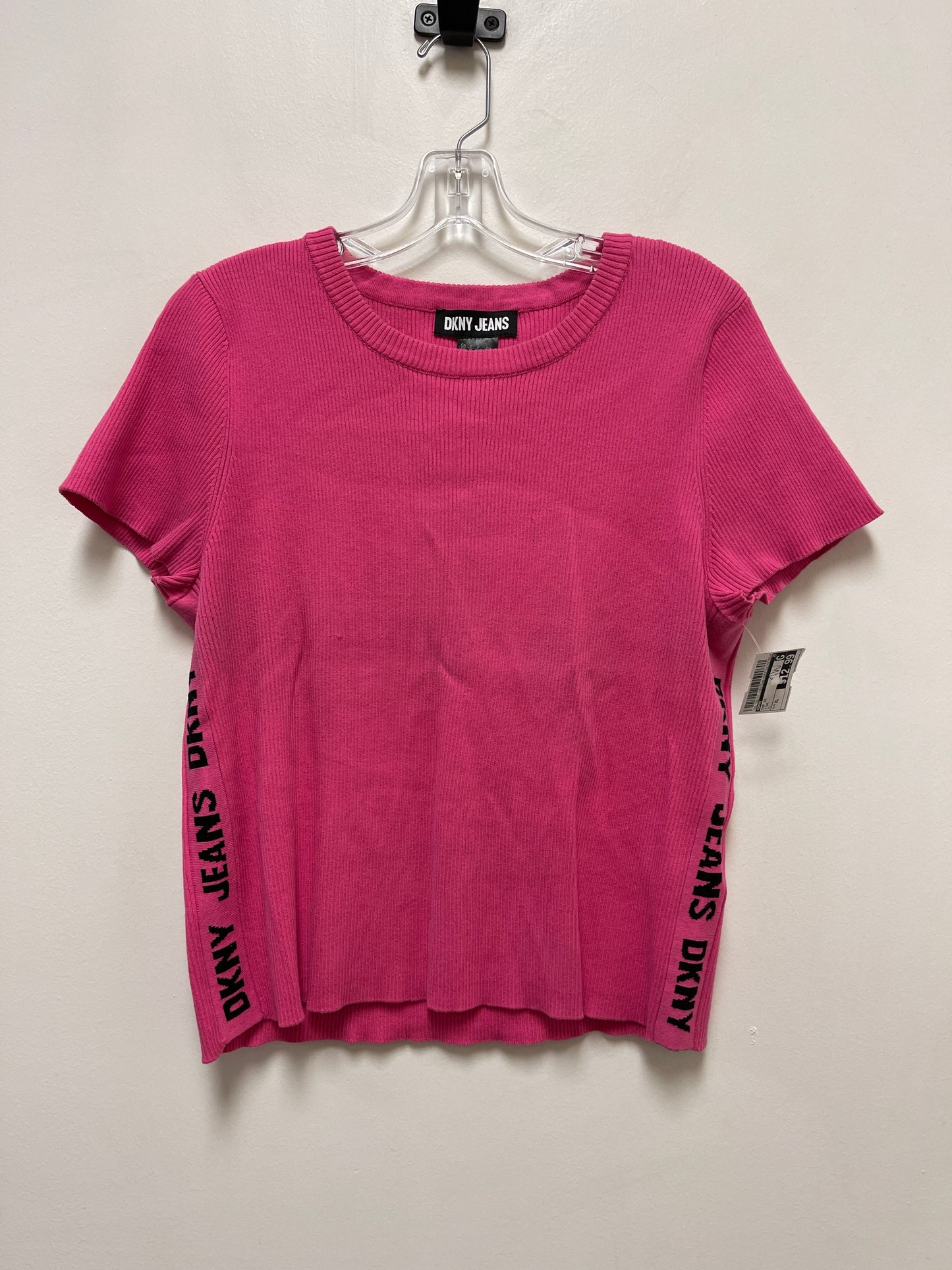 Pink Top Short Sleeve Dkny, Size Xl