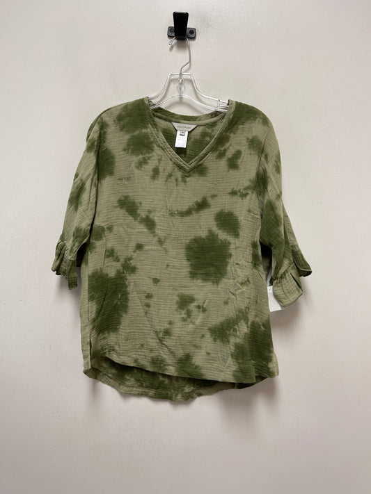 Green Top Long Sleeve Multiples, Size M