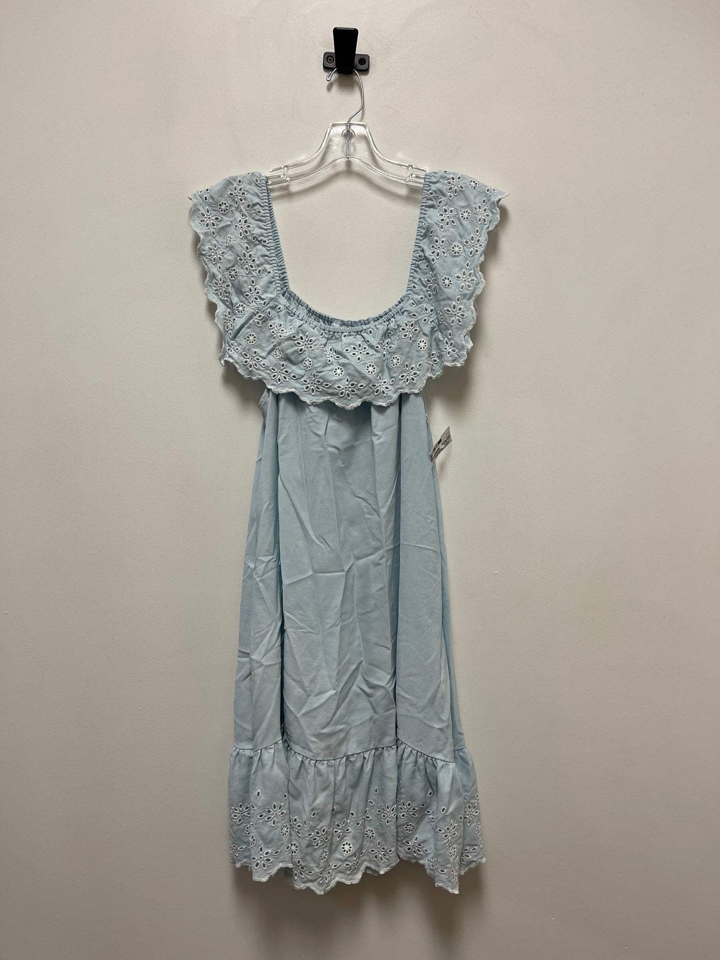 Blue Dress Casual Short Time And Tru, Size M