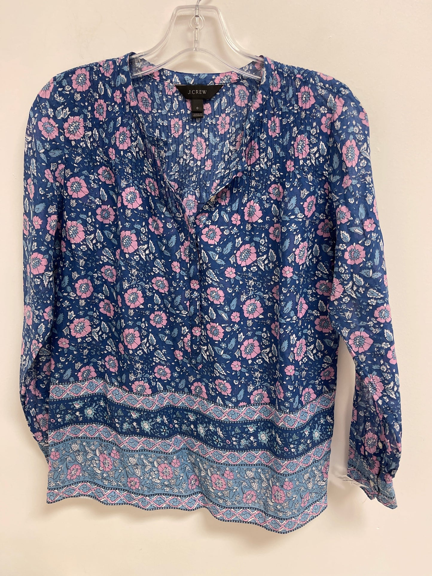 Navy Top Long Sleeve J. Crew, Size Xs