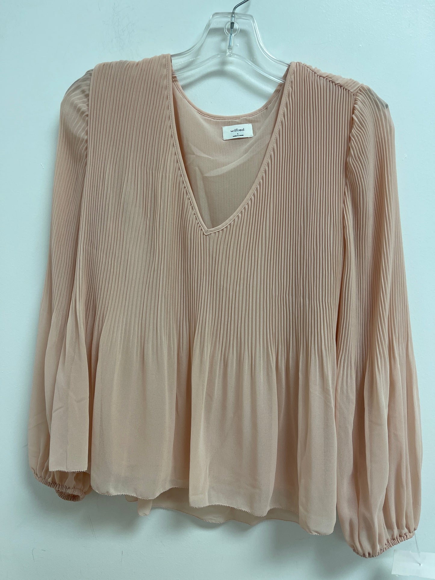 Pink Top Long Sleeve Wilfred, Size S