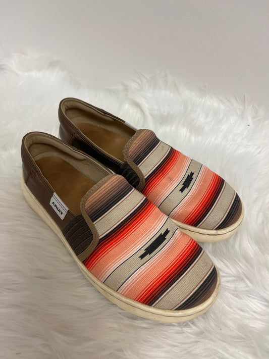 Multi-colored Shoes Flats Ariat, Size 7.5