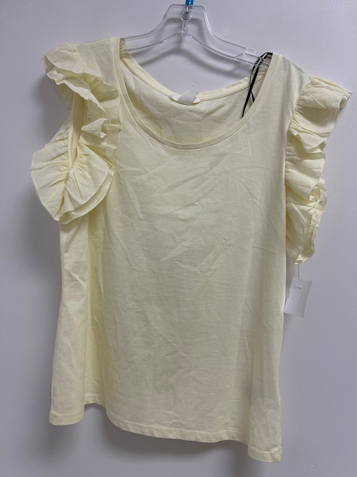 Yellow Top Short Sleeve H&m, Size M