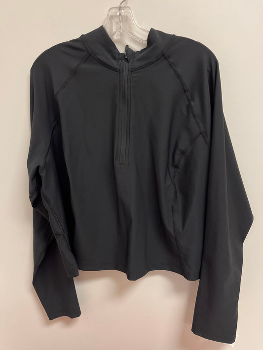 Black Athletic Top Long Sleeve Collar Old Navy, Size 3x