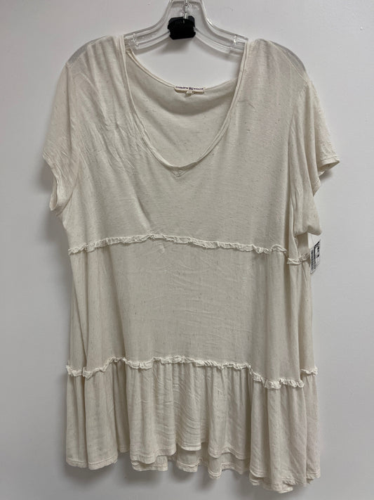 Cream Tunic Short Sleeve Altard State, Size M