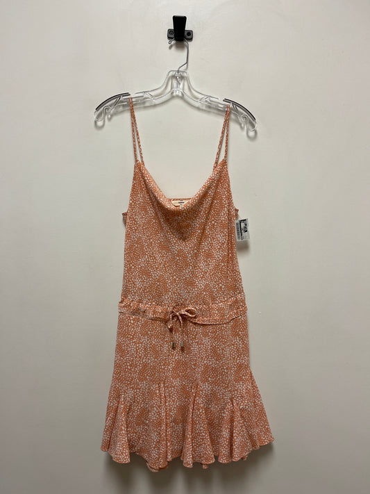 Orange Dress Casual Short Entro, Size S