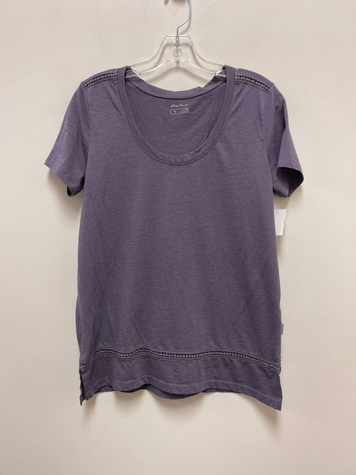 Purple Top Short Sleeve Eddie Bauer, Size M