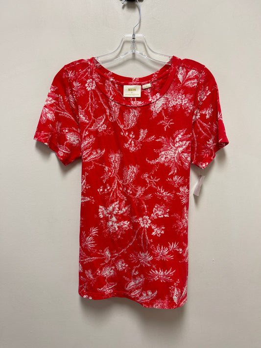 Red Top Short Sleeve Maeve, Size M