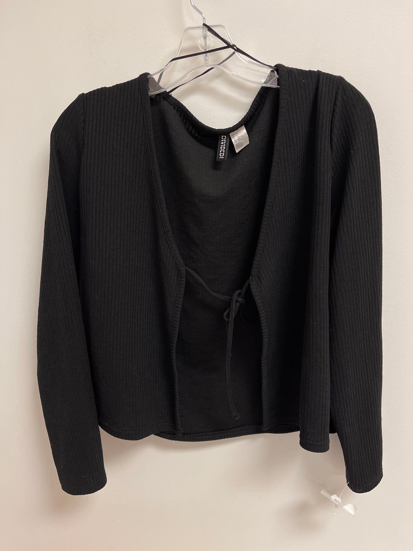 Black Sweater Cardigan Divided, Size Xl