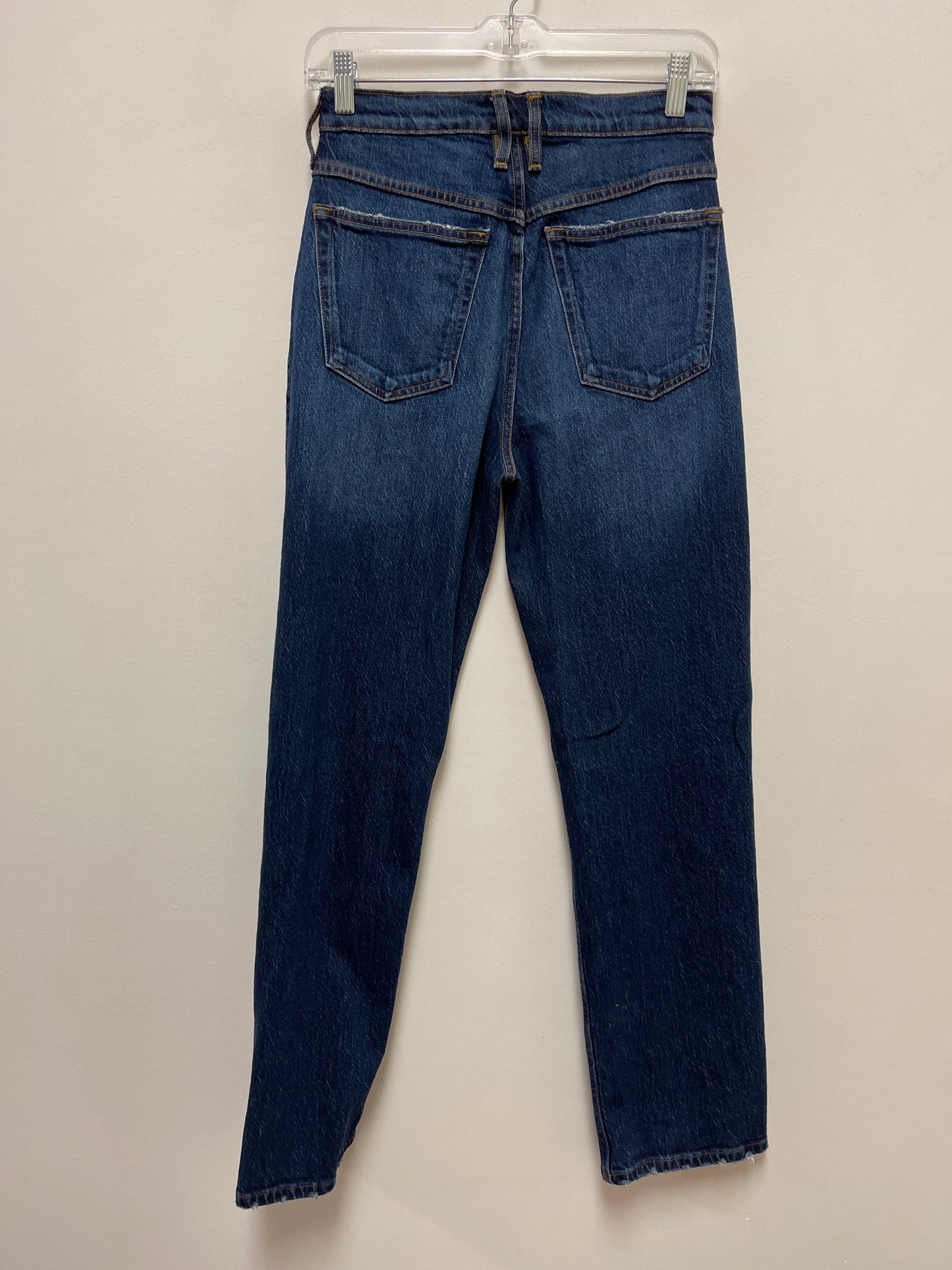 Blue Denim Jeans Straight Frame, Size 2