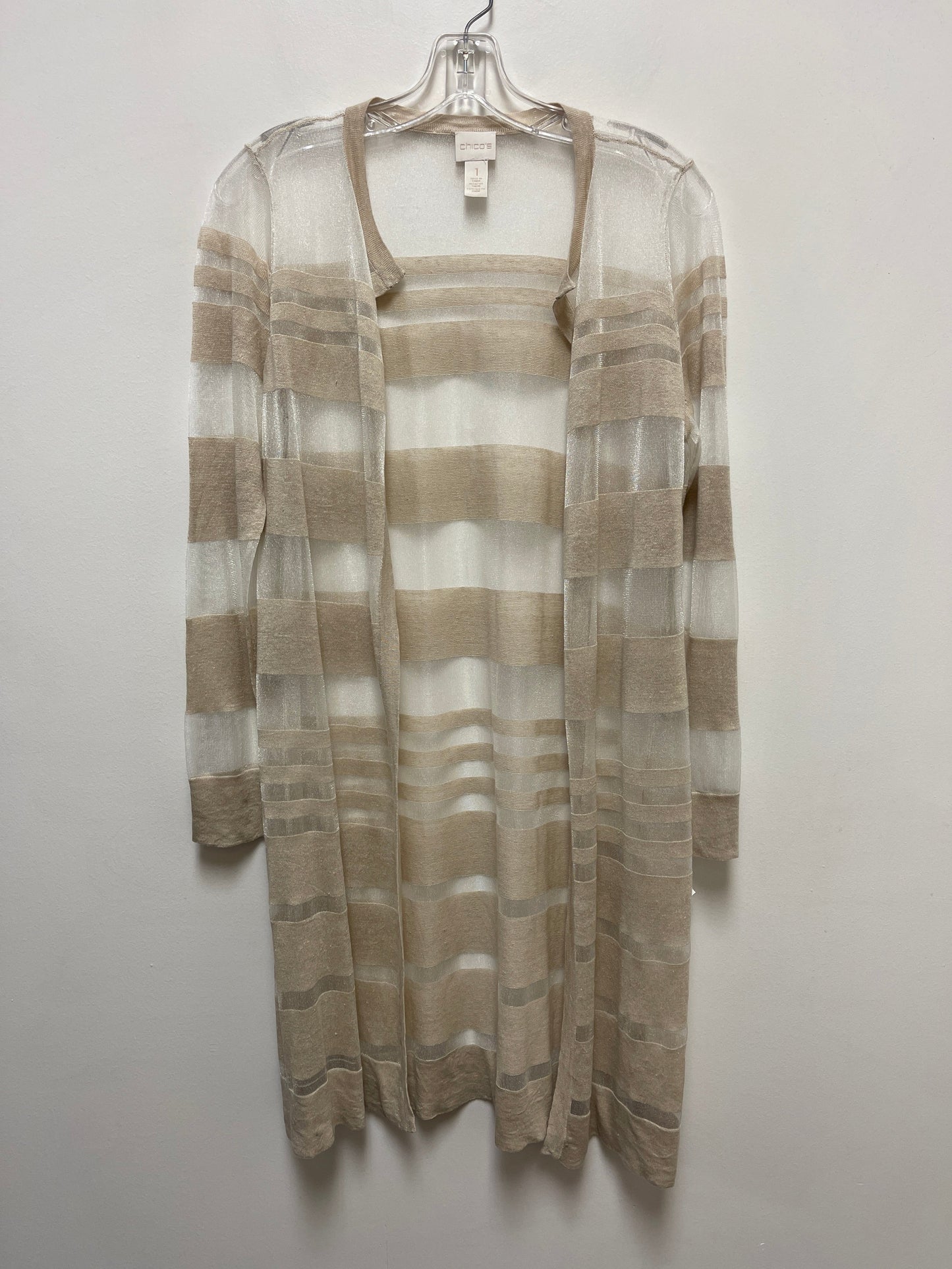 Gold Sweater Cardigan Chicos, Size M