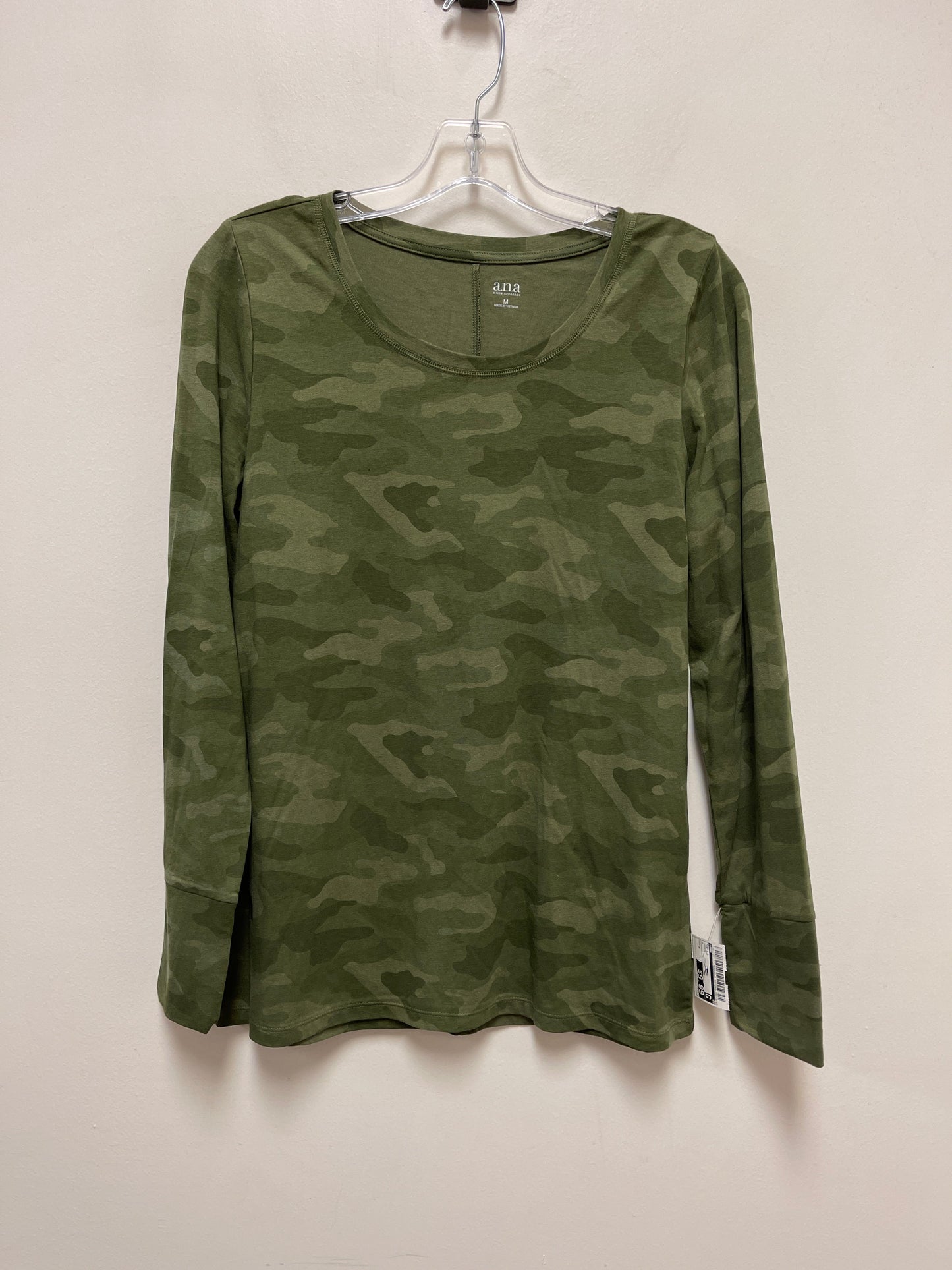 Green Top Long Sleeve Ana, Size M