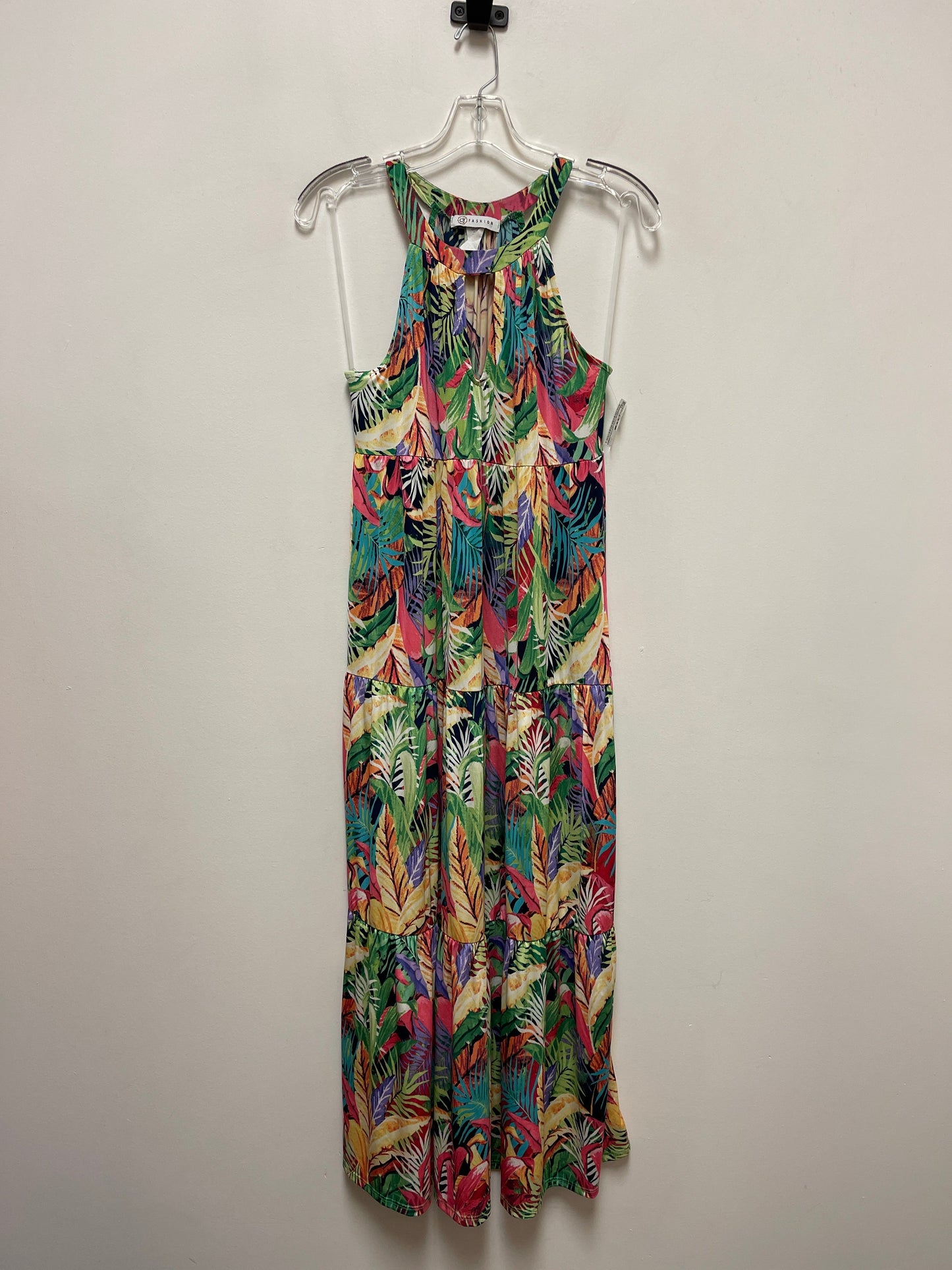 Multi-colored Dress Casual Maxi Clothes Mentor, Size S