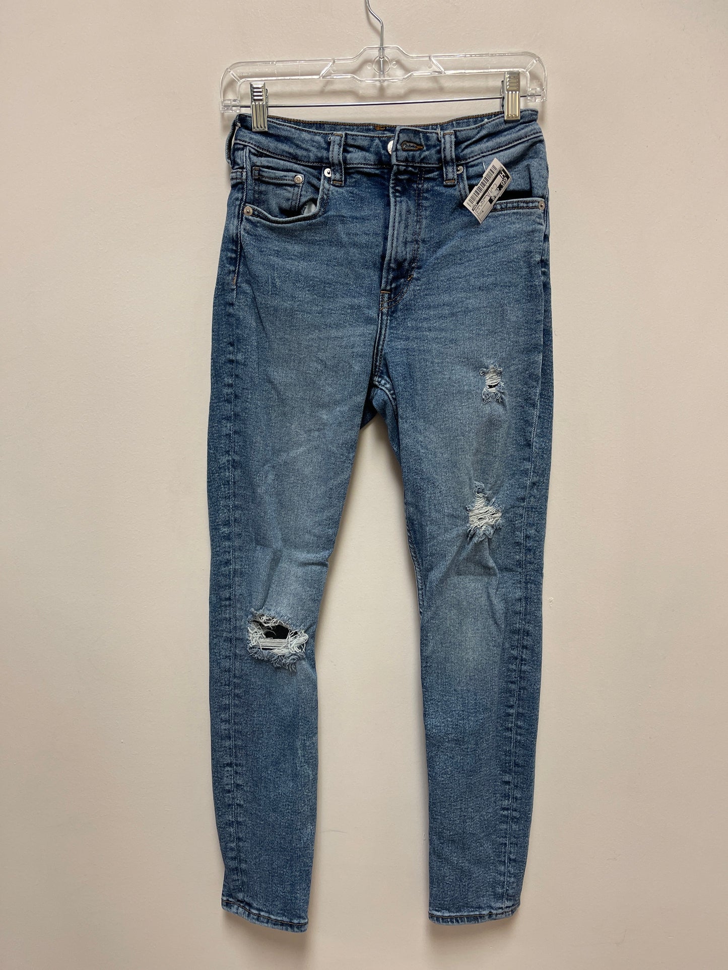 Blue Denim Jeans Skinny H&m, Size 6