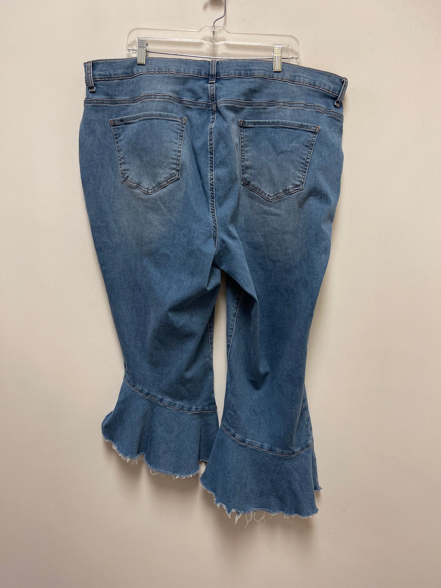 Blue Denim Jeans Flared Clothes Mentor, Size 24