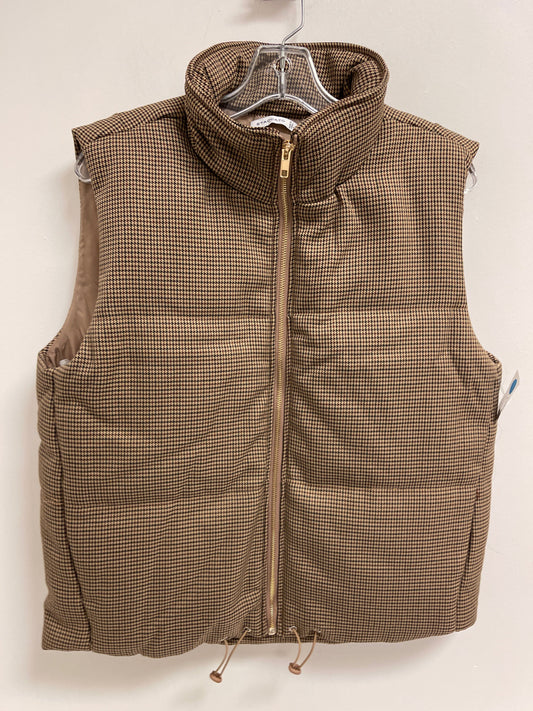 Vest Puffer & Quilted By Staccato In Brown, Size: L