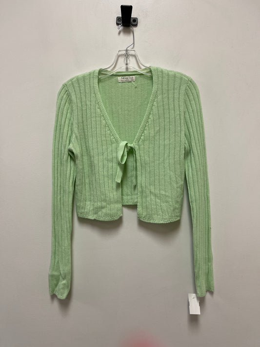 Sweater Cardigan By Clothes Mentor In Tan, Size: L