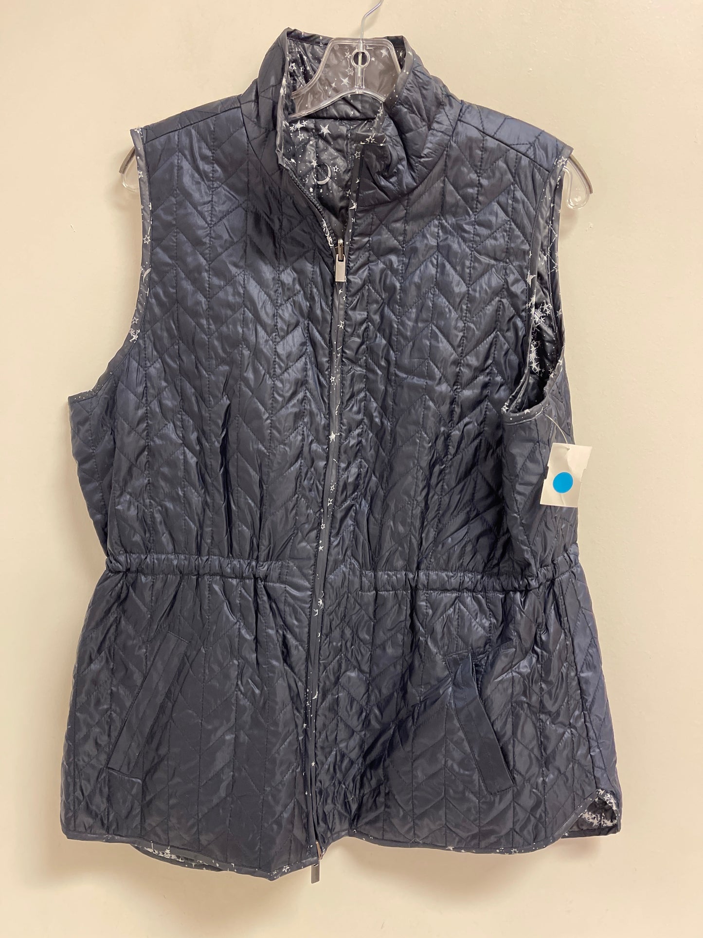 Vest Puffer & Quilted By Clothes Mentor In Navy, Size: L