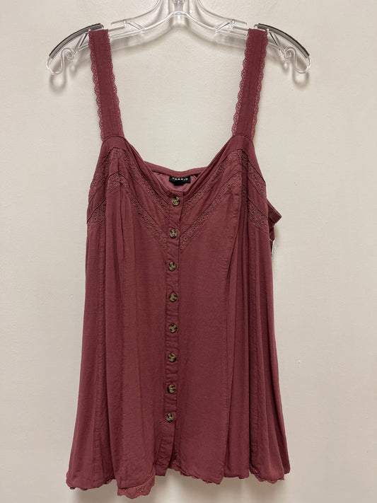 Top Sleeveless By Torrid In Mauve, Size: 1x