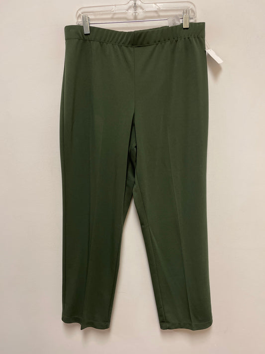 Pants Leggings By Susan Graver In Green, Size: L