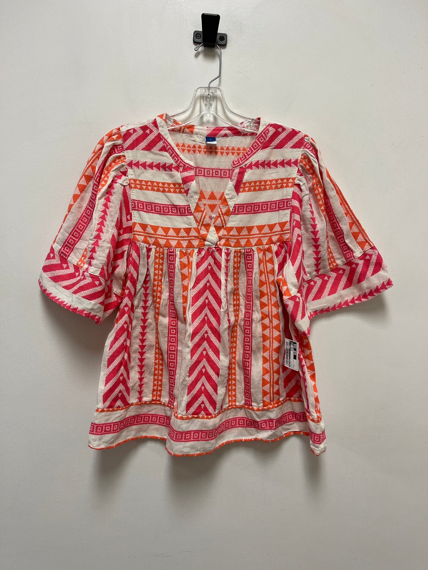 Top Short Sleeve By Old Navy In Pink, Size: L