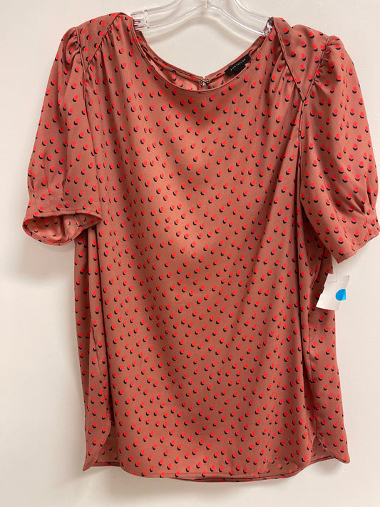 Top Short Sleeve By Ann Taylor In Pink, Size: L