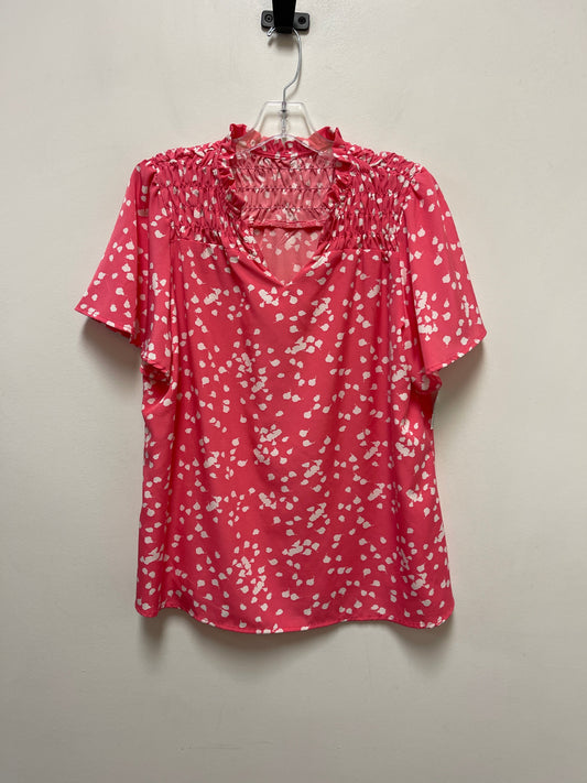 Top Short Sleeve By Clothes Mentor In Pink, Size: 2x