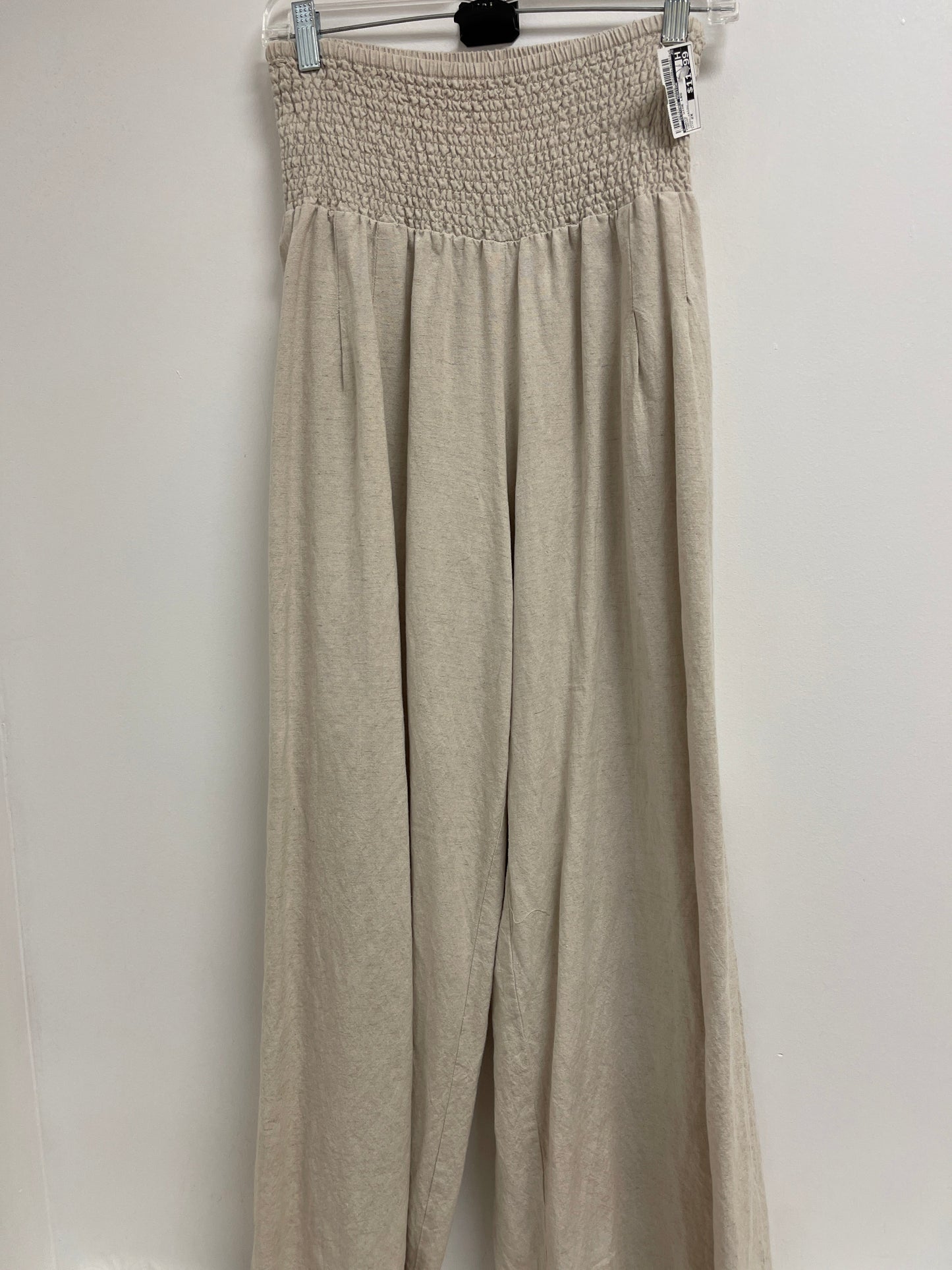 Pants Wide Leg By Clothes Mentor In Cream, Size: 2x