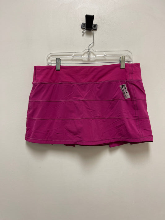 Athletic Skort By Lululemon In Purple, Size: 12