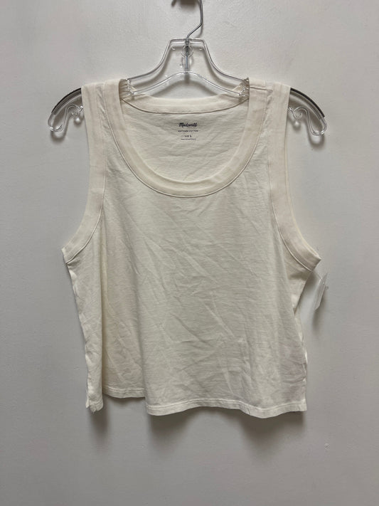 Top Sleeveless By Madewell In Cream, Size: L