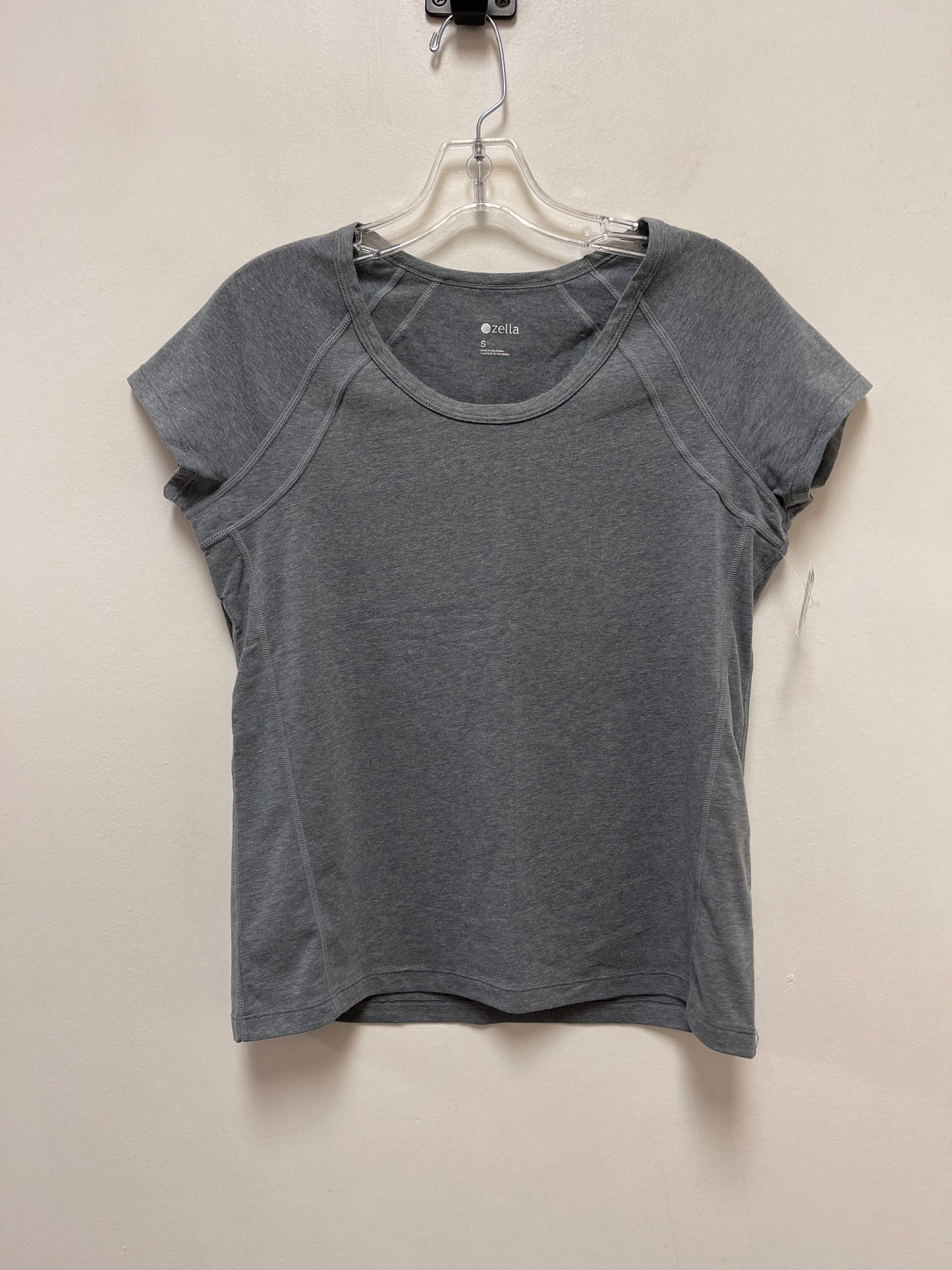 Athletic Top Short Sleeve By Zella In Grey, Size: S