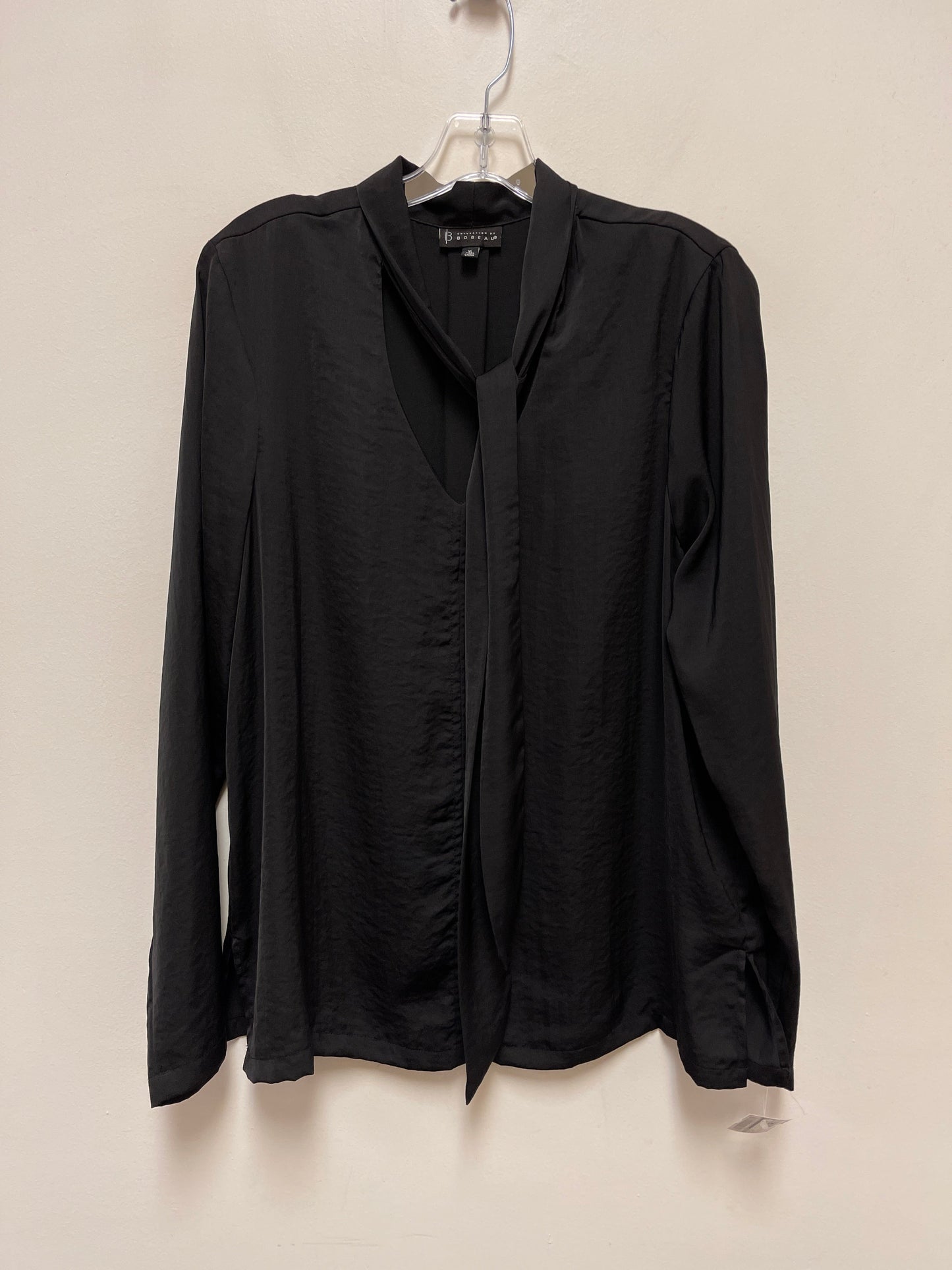 Top Long Sleeve By Bobeau In Black, Size: Xl