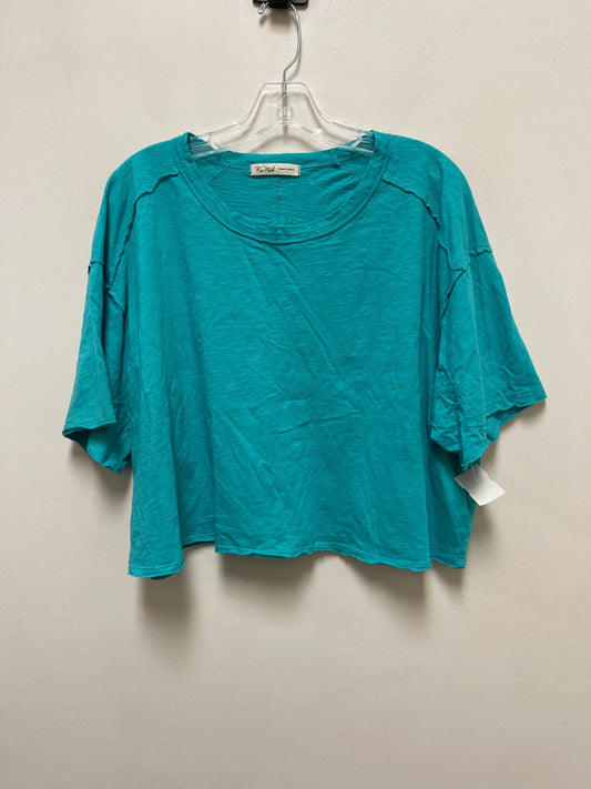 Top Short Sleeve By Clothes Mentor In Blue, Size: 1x