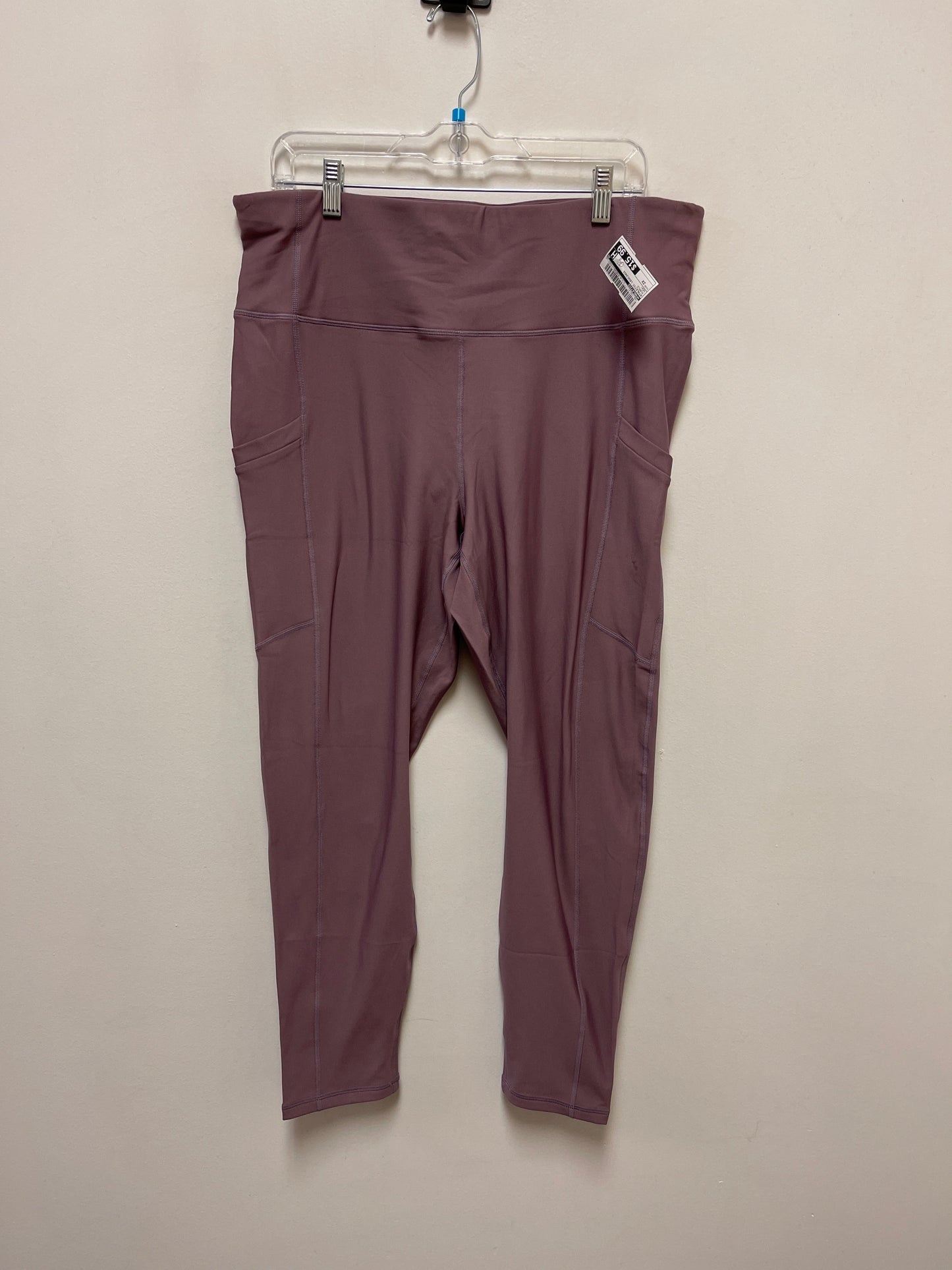 Athletic Leggings By Fabletics In Purple, Size: 2x