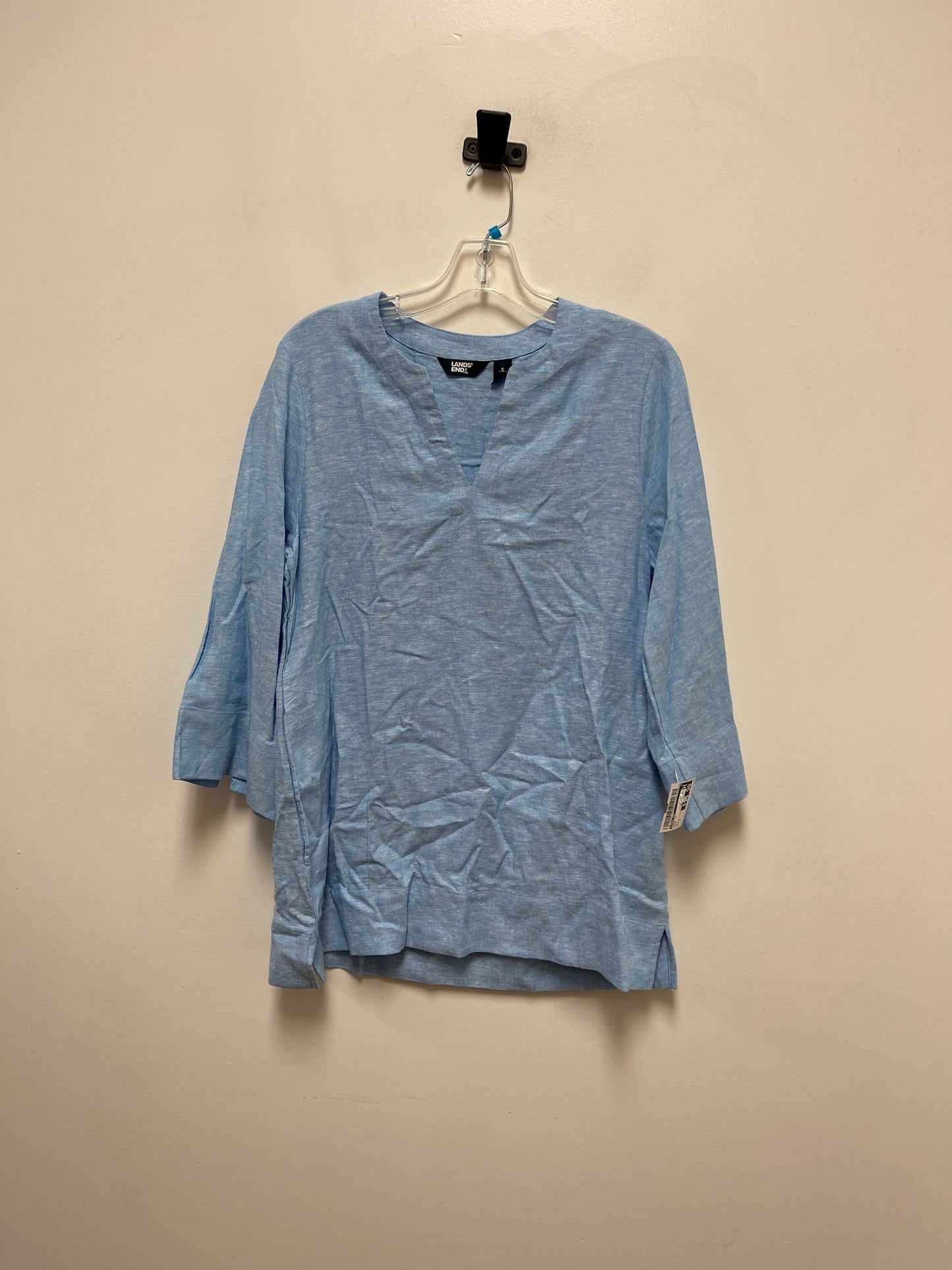 Tunic Long Sleeve By Lands End In Blue, Size: S