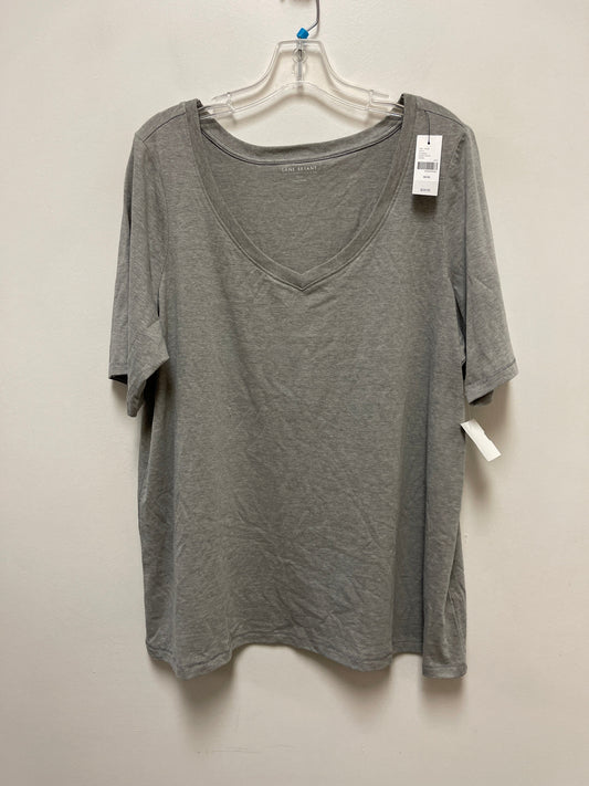 Top Short Sleeve By Lane Bryant In Grey, Size: 2x