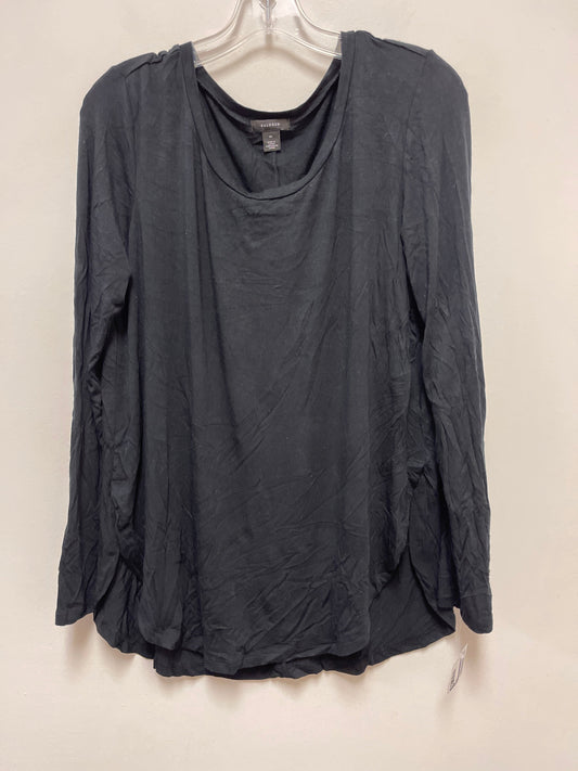 Top Long Sleeve By Halogen In Black, Size: M