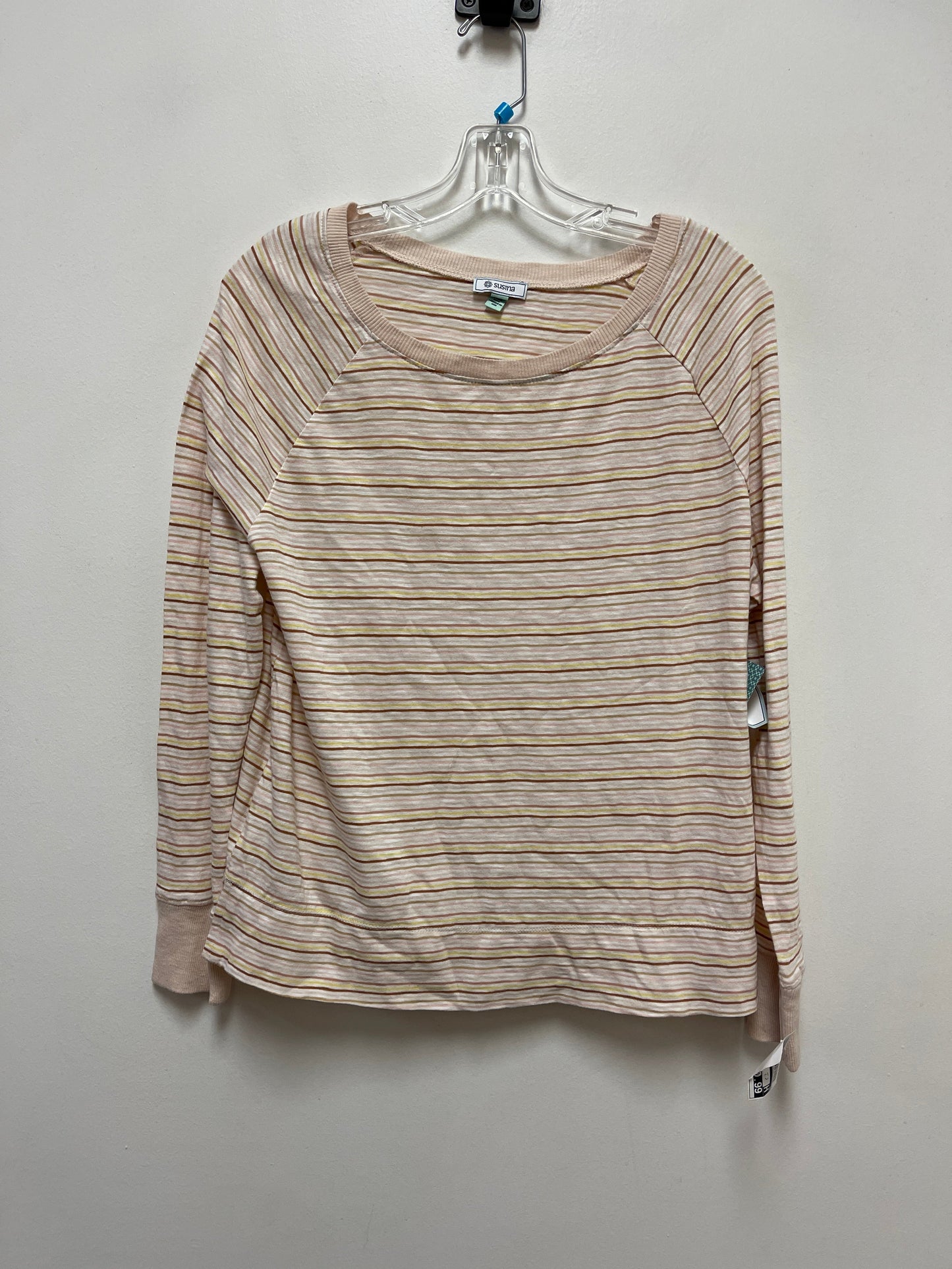 Top Long Sleeve By Susina In Pink, Size: S