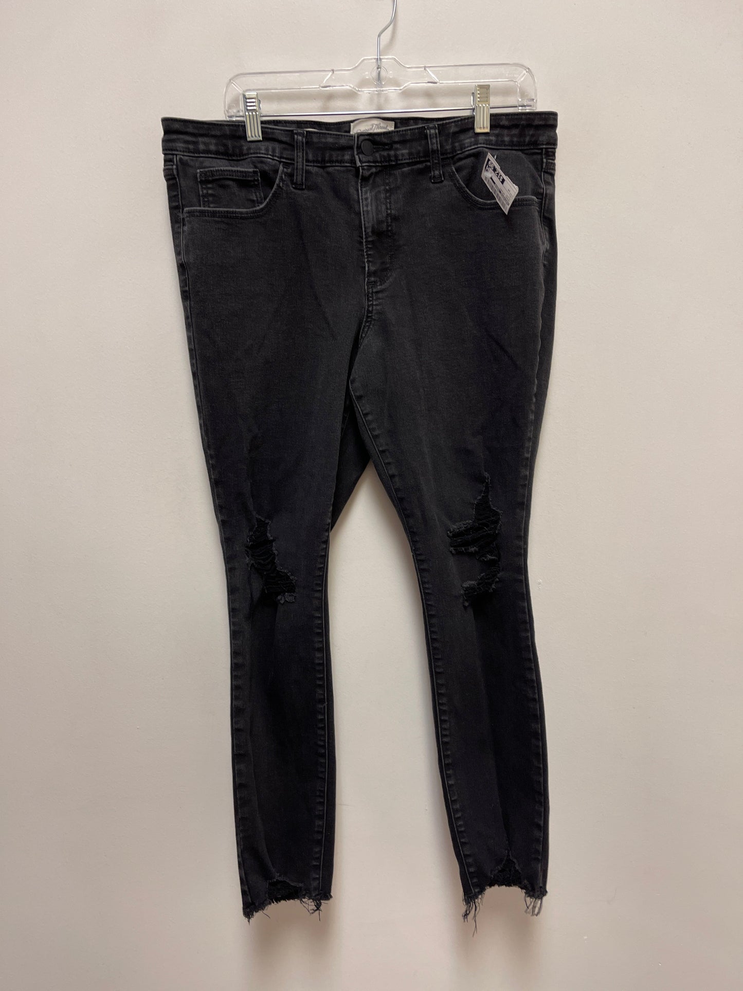 Jeans Skinny By Universal Thread In Black, Size: 14