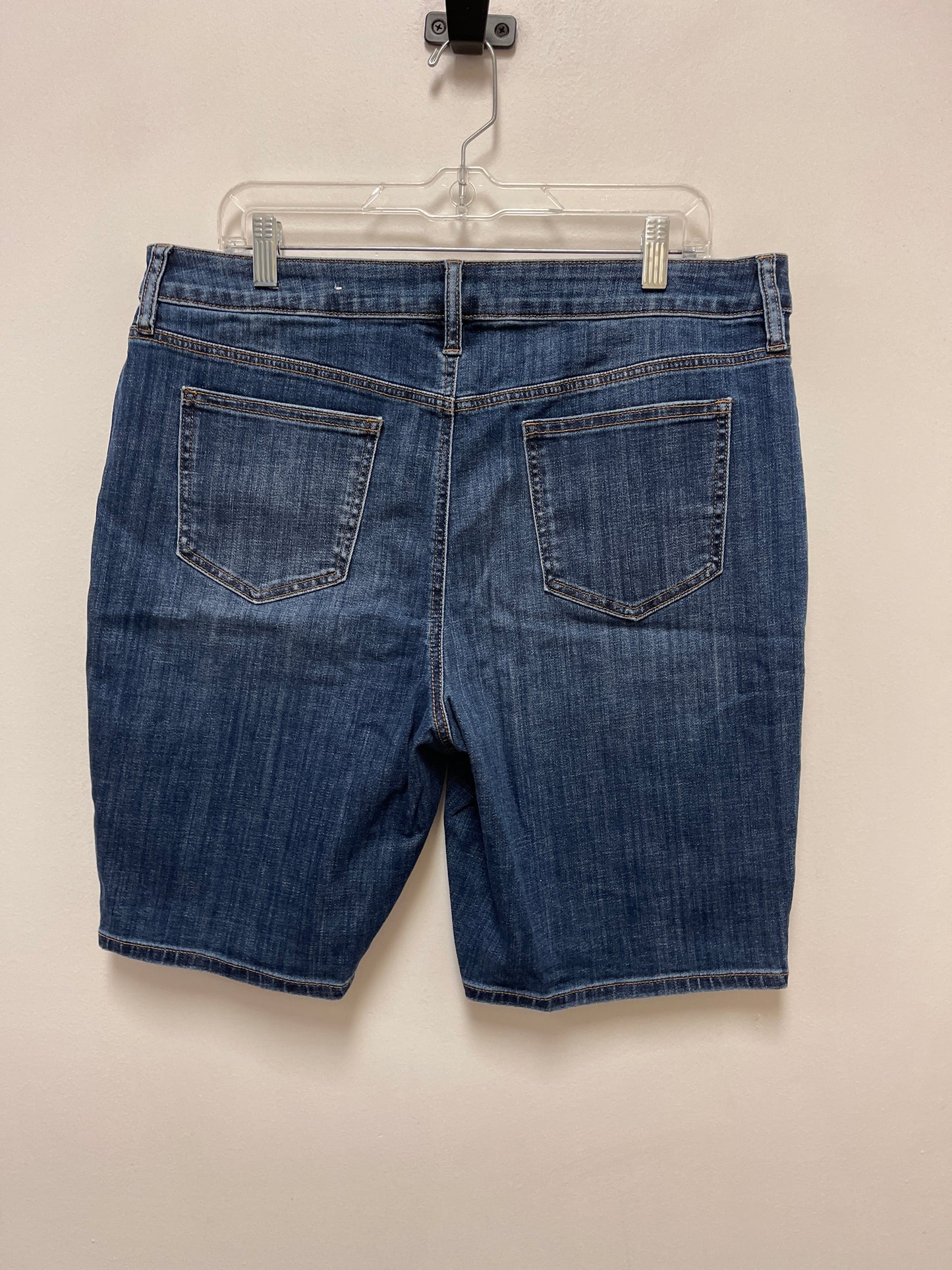 Shorts By Chicos In Blue Denim, Size: 14